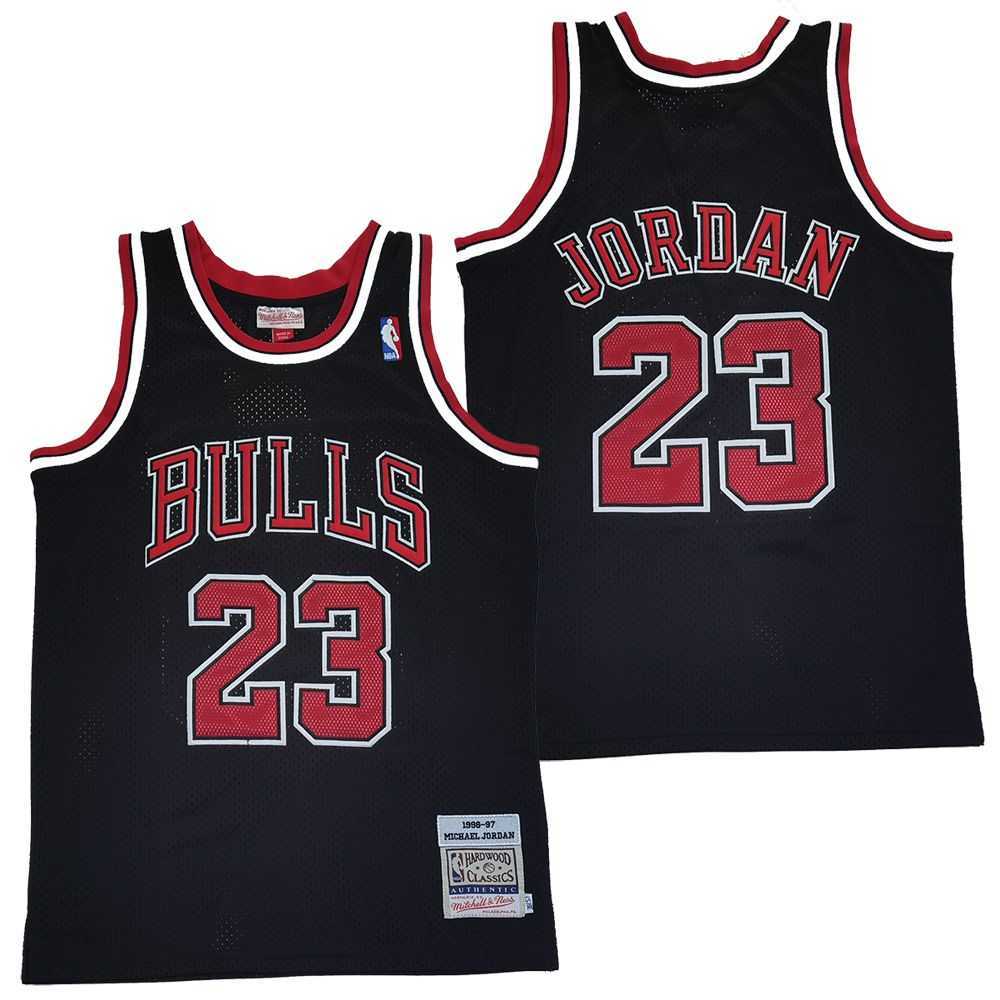 Bulls 23 Michael Jordan Black 1996-97 Hardwood Classics Mesh Jersey,We sell and wholesale Bulls 23 Michael Jordan Black 1996-97 Hardwood Classics Mesh Jersey on line form chian!